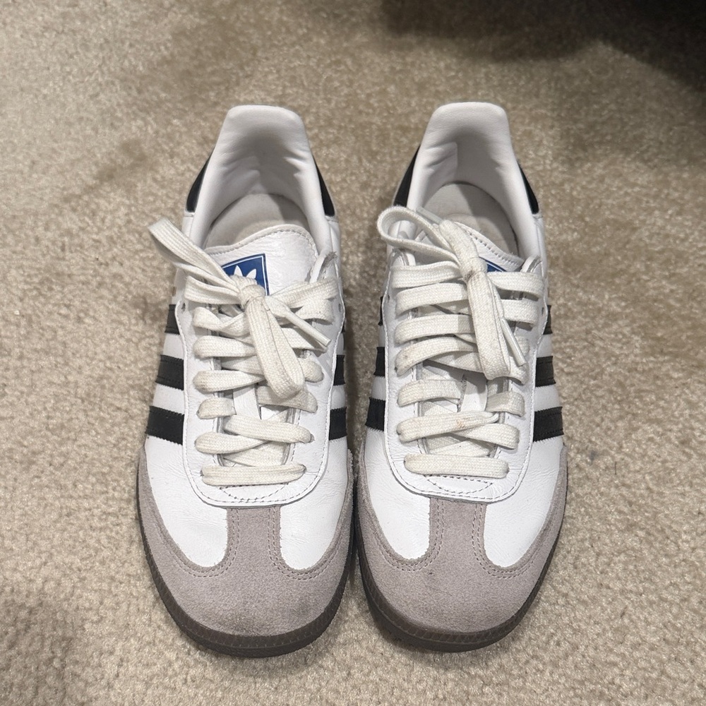 Adidas women’s  White and Black Sneakers